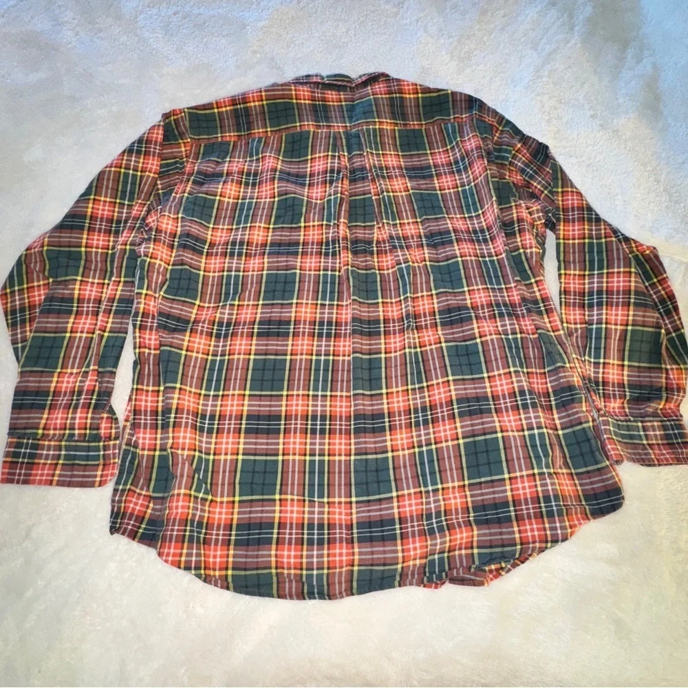 J. Crew Men's Vibrant Plaid Button Down Shirt